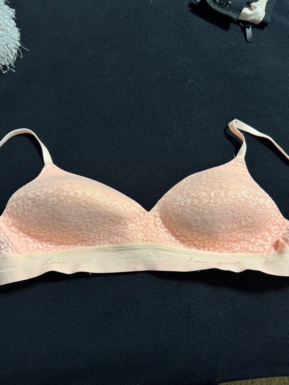 Seamless Lace Light Peach Bra